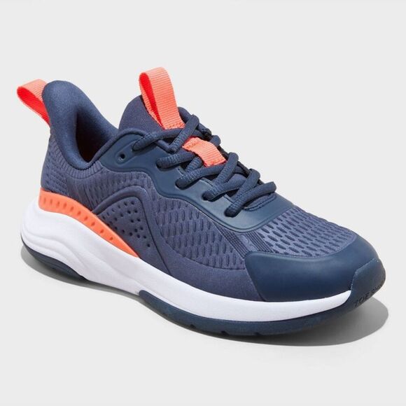 Open Box - All In Motion - Kids' Avery Performance Sneakers - All  Navy Blue - Picture 1 of 4